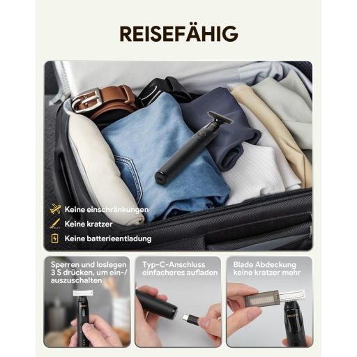 Elektrický holiaci strojček a zastrihávač na fúzy a telo Roleader, USB-C, bezdrôtový