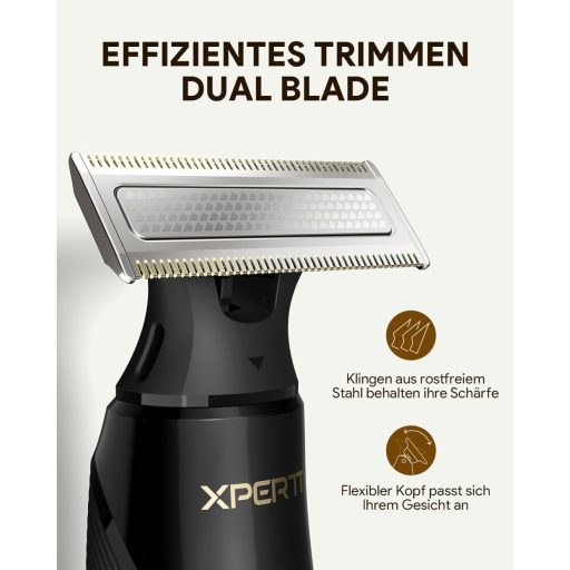 Roleader Elektromos Borotva Szakáll és Testszőr Trimmer USB-C Vezeték Nélküli