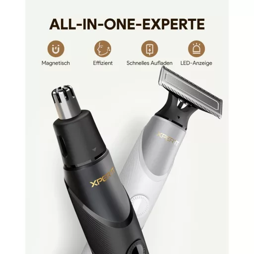 Aparat de ras electric Roleader, trimmer pentru barbă și corp, USB-C, fără fir