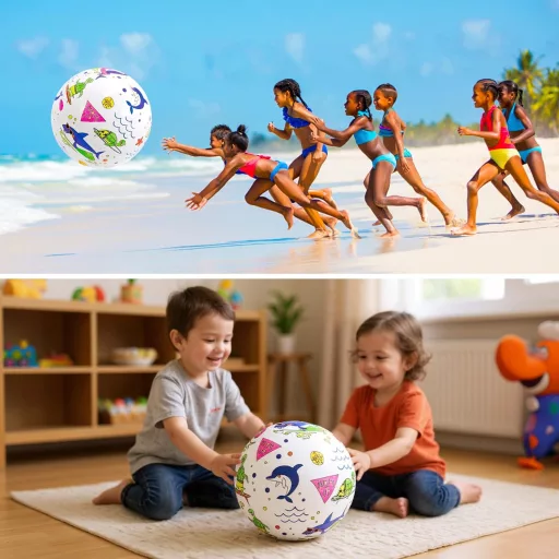 JOY SPOT! 3 db felfújható vízilabda festőszett, 40,6 cm strandball 12 filctollal