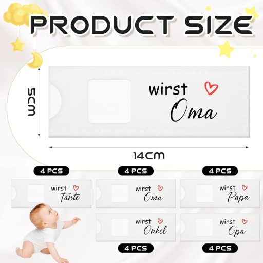 Darčeková sada na oznámenie tehotenstva Namalu, 5 ks, krabička s čokoládou kompatibilnou s Duplo