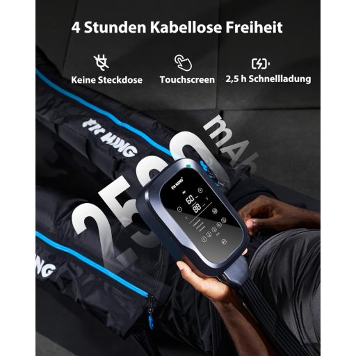 FIT KING Vezeték nélküli lábmasszírozó kompressziós csizma M/L méret