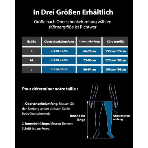 Aparat de masaj pentru picioare cu compresie FIT KING, fără fir, mărimea M/L