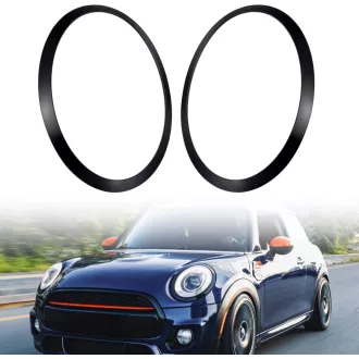   OJTOJT Mini Cooper F55 F56 F57 fényszóró díszgyűrű szett fekete 2014-2021