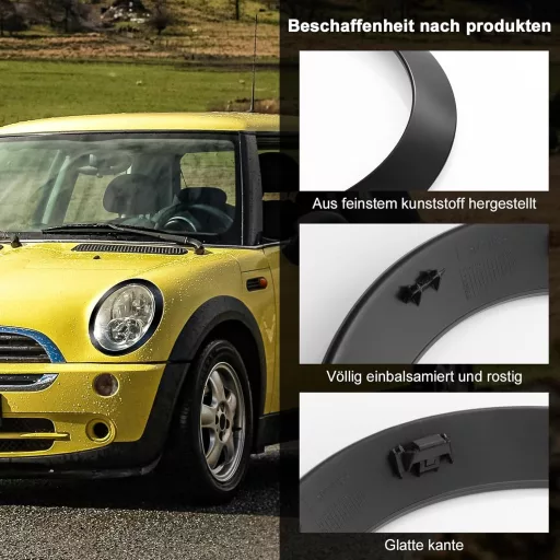 OJTOJT Mini Cooper F55 F56 F57 fényszóró díszgyűrű szett fekete 2014-2021