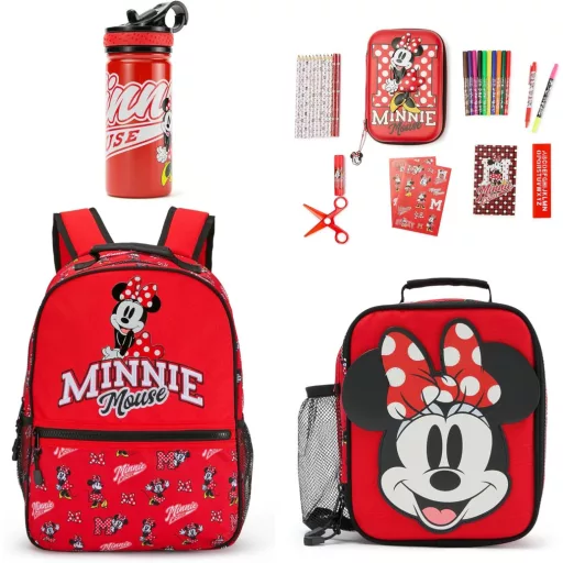 Disney Minnie egér ivópalack 458 ml rozsdamentes acél szívószállal