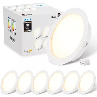 Set 6 Spoturi LED Încastrabile LVWIT 18W 4000K Alb Neutru