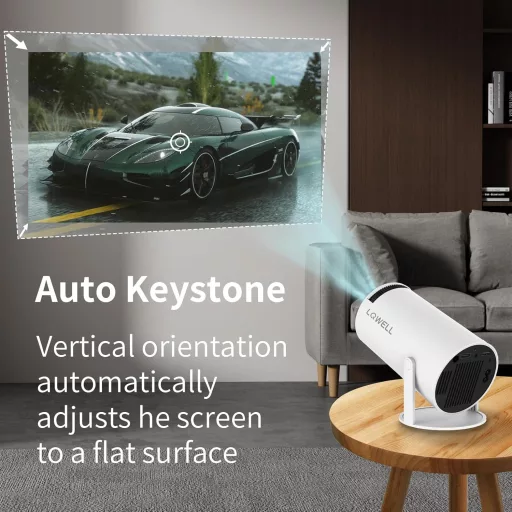 LQWELL HY300 PRO 4K Mini Projektor WiFi 6 Android 11 Hordozható Otthoni Kültéri