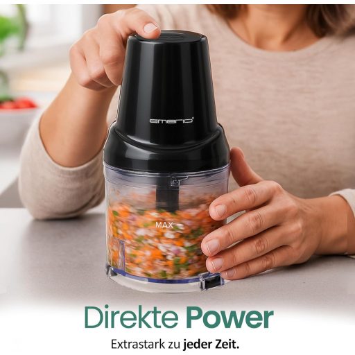 EMERIO Elektromos Aprító 400W Rozsdamentes Acél Pengékkel Húshoz Zöldséghez