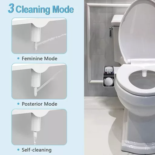 VivaLox Bidet Attachment Ultravékony Wc-Hez, Hideg-Meleg Vízzel