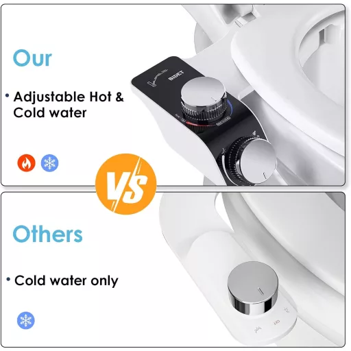 VivaLox Bidet Attachment Ultravékony Wc-Hez, Hideg-Meleg Vízzel