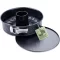 Zenker Springform tortaforma 26 cm, cserélhető aljak, fekete, antilengő bevonat