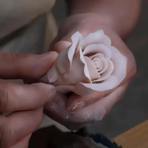 Wavedolphin Kézműves Kerámia Aroma Diffúzor Rózsa Mintával Illóolajokhoz