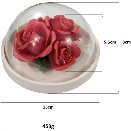 Wavedolphin Kézműves Kerámia Aroma Diffúzor Rózsa Mintával Illóolajokhoz