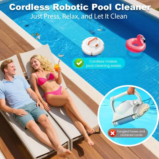 Baopilong Wireless Robot Medence Porszívó 120 Perc Futásidő 1000 m²