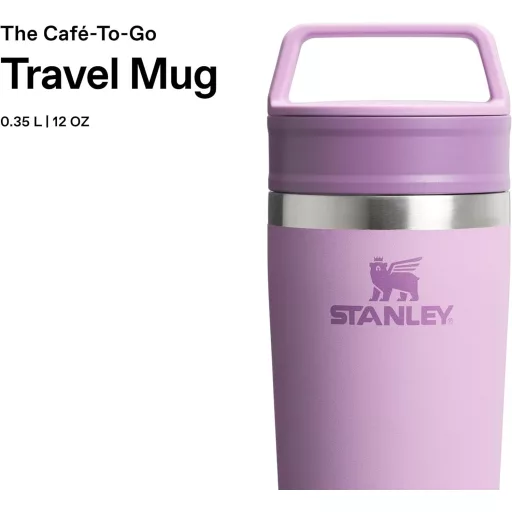 STANLEY 1913 Cafe Termikus Kávésbögre 0,35L Lila - 4 Óra Meleg, 5 Óra Hideg - 0.35 L, Fliederfarben