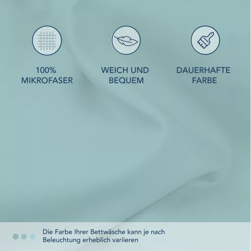 Cearșaf cu elastic Dreamzie 160x200 cm cu buzunare adânci din microfibră, Aqua