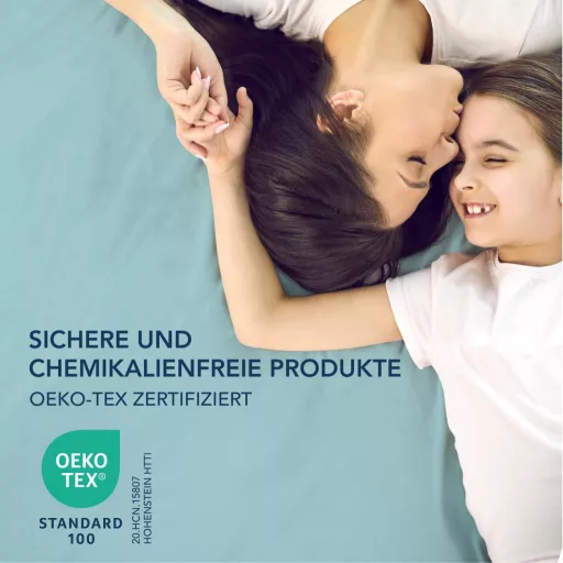 Cearșaf cu elastic Dreamzie 160x200 cm cu buzunare adânci din microfibră, Aqua