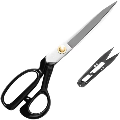 Korysnew Profi Szövetolló Fonalvágóval és Varratszedővel Ruházat Módosításhoz