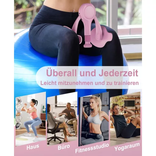 TINRIEF Combifitness prístroj, trenažér stehien a panvového dna, posilňovacia pomôcka s odporom 6,8 – 31,8 kg