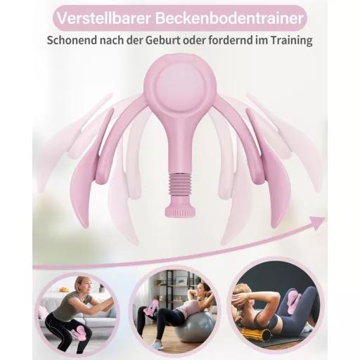TINRIEF Combifitness prístroj, trenažér stehien a panvového dna, posilňovacia pomôcka s odporom 6,8 – 31,8 kg