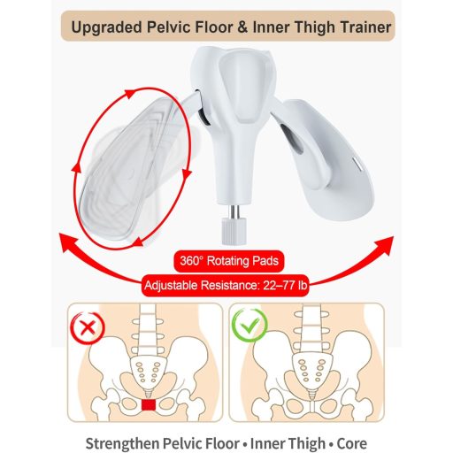 Antrenor pentru planșeul pelvin TINRIEF, 35kg, întăritor reglabil pentru coapse, pentru regenerare acasă