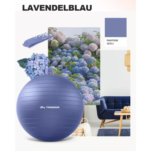 Mingea Fitness Trideer 45-85cm Anti-Explozie Pilates Echilibru Yoga Acasă Birou