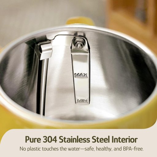 Hazel Quinn Retro Elektromos Vízforraló 1.7L Rozsdamentes Acél Virágmintás