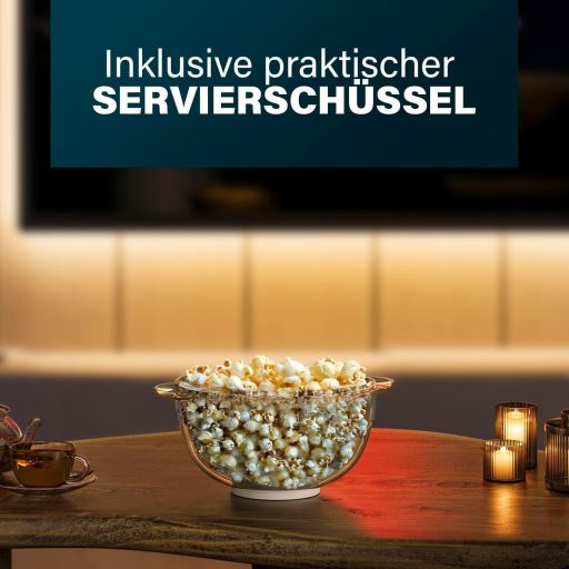 Princess 4,5L Popcorn Készülék Keverőrudas Vaj Olvasztóval és Átlátszó Fedéllel