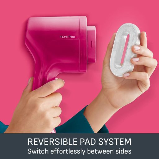 Tefal Pure Pop Slim kézi ruhasteamer 70ml tartállyal, 15 másodperc alatt kész, utazási gőzölő, rózsaszín