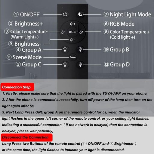 Eregou LED Mennyezeti Lámpa 24W WiFi RGB Dimmer Alexa Google Home Fürdőszoba Hálószoba