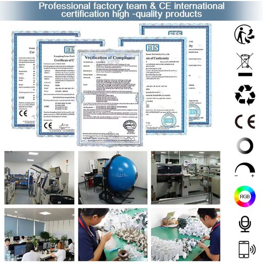 Eregou LED Mennyezeti Lámpa 24W WiFi RGB Dimmer Alexa Google Home Fürdőszoba Hálószoba