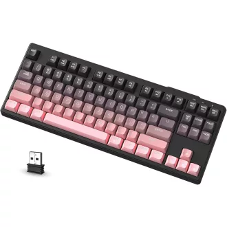   ATTACK SHARK X FREEWOLF M87 80% Wireless Gamer Billentyűzet RGB, TKL, Membrános, 4000mAh, Fekete