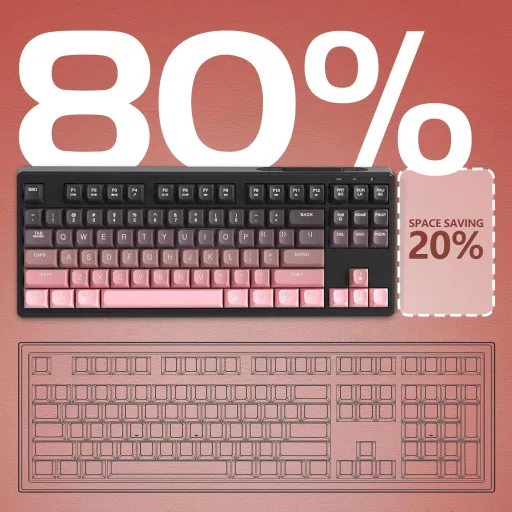 ATTACK SHARK X FREEWOLF M87 80% Wireless Gamer Billentyűzet RGB, TKL, Membrános, 4000mAh, Fekete