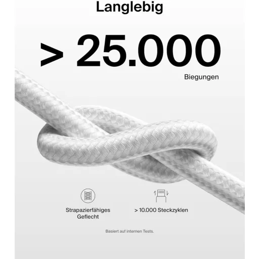 Belkin 2db USB-C Lightning kábel 1,5m fehér iPhone iPad AirPods gyorstöltés