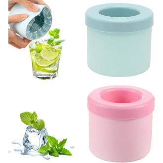   TownTop szilikon jégkocka forma 2db kék-rózsaszín, 60 kocka/töltés, könnyen kioldható