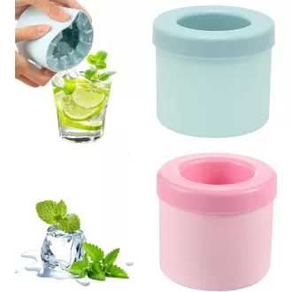   TownTop szilikon jégkocka forma 2db kék-rózsaszín, 60 kocka/töltés, könnyen kioldható