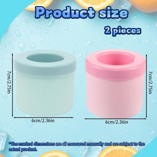 TownTop szilikon jégkocka forma 2db kék-rózsaszín, 60 kocka/töltés, könnyen kioldható