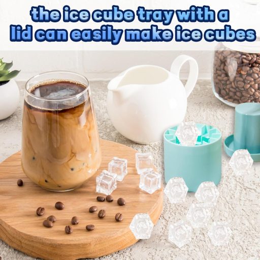 TownTop szilikon jégkocka forma 2db kék-rózsaszín, 60 kocka/töltés, könnyen kioldható