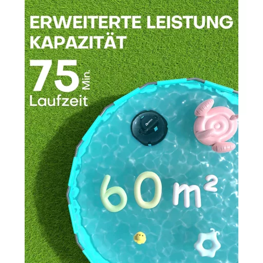 WINNY POOL CLEANER Winny 200 Medence Takarító Robot 75 Perc Üzemidő 60m²-ig