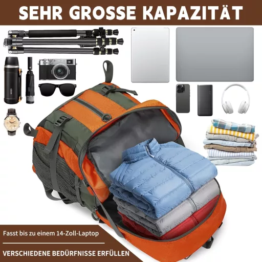 OUUTMEE 30-40L Vízálló Túrahátizsák Derékpánttal Férfiaknak és Nőknek