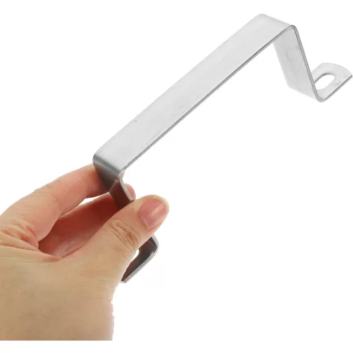 DIYEAH 4db Rozsdamentes Acél Négyzet Csőbilincs 100mm Csövekhez U Konzol Korláthoz