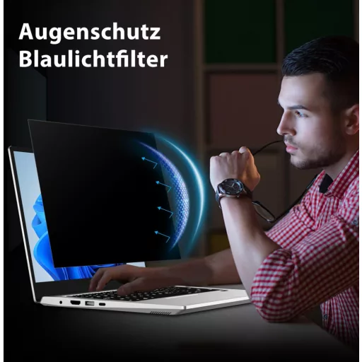 ZOEGAA 14" 360° Laptop Adatvédelmi Fólia 16:9 Kékfény Szűrő Anti-Glare