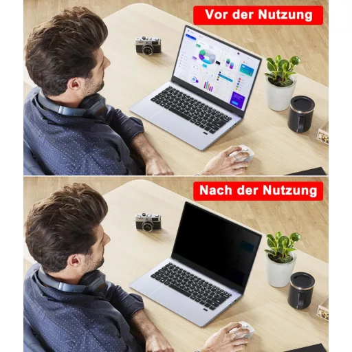 ZOEGAA 14" 360° Laptop Adatvédelmi Fólia 16:9 Kékfény Szűrő Anti-Glare