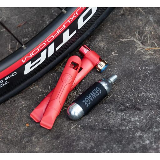 Pompă de bicicletă GEWAGE CO2 cu cartușe de 16g, pentru valve Presta și Schrader