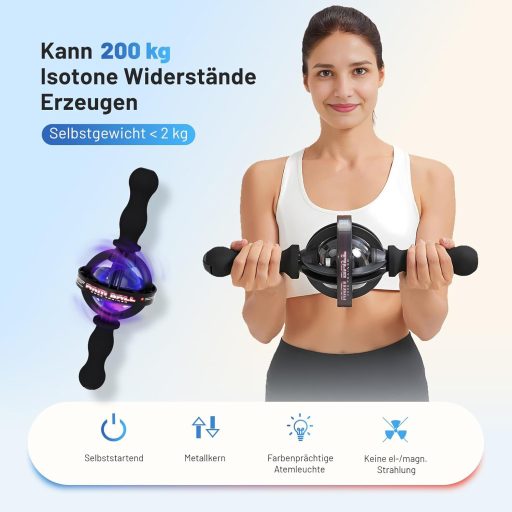 BeSokar Gyro-Trainer Pro kéziedzítő dupla fogantyúval 200kg ellenállás