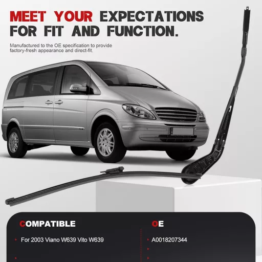 MangWany ramienko zadného stierača Viano W639 Vito W639 od roku 2003