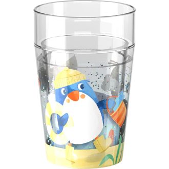   HABA Csillogó Pingvin Bögre - Gyerek Pohár Glitter Effekttel, Víz és Juice-hoz