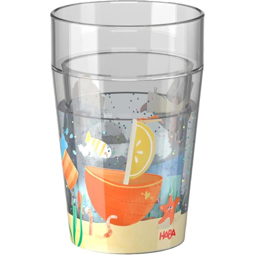 HABA Csillogó Pingvin Bögre - Gyerek Pohár Glitter Effekttel, Víz és Juice-hoz