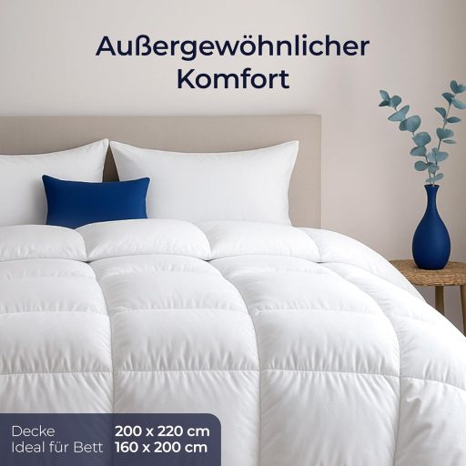 Dreamzie Paplan 200x220 cm Lúd Toll Töltet 450 gsm Gépelhető